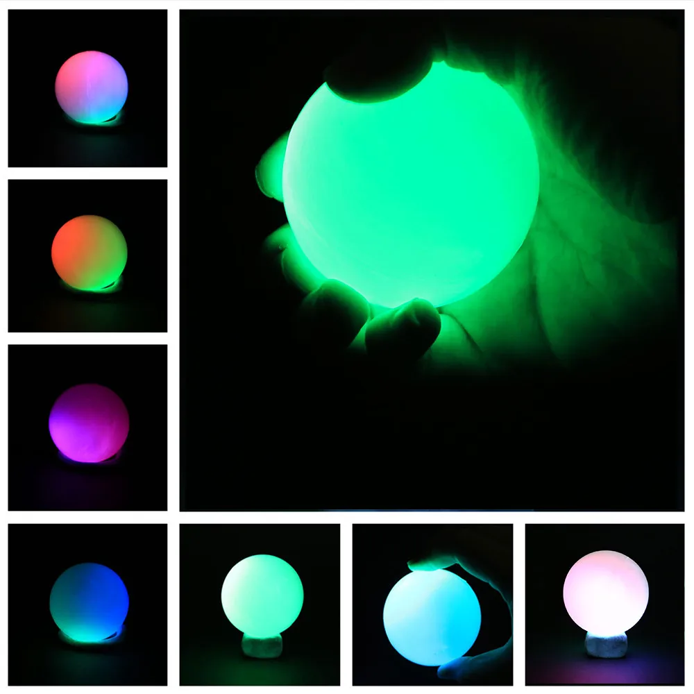

Hiinst LED Halloween Toys 1PCS Luminous Light Up Ball Release Squeeze Toy Magic Kids Halloween PVC Colorful Toy