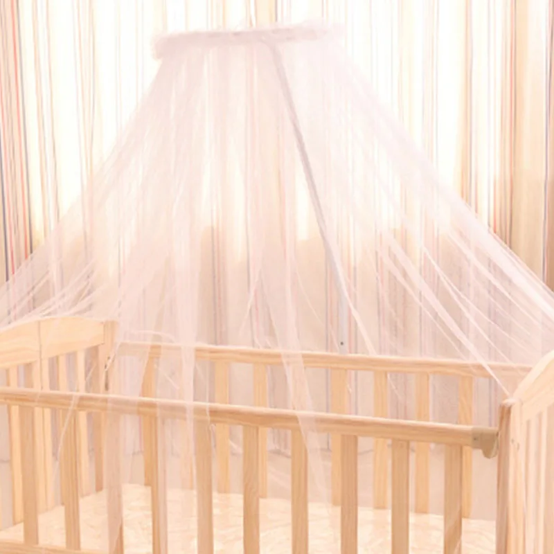 Летние навесы для детской кроватки, москитная сетка, белая детская декоративная комнатная москитная сетка для детской кроватки(не включает держатель для сетки