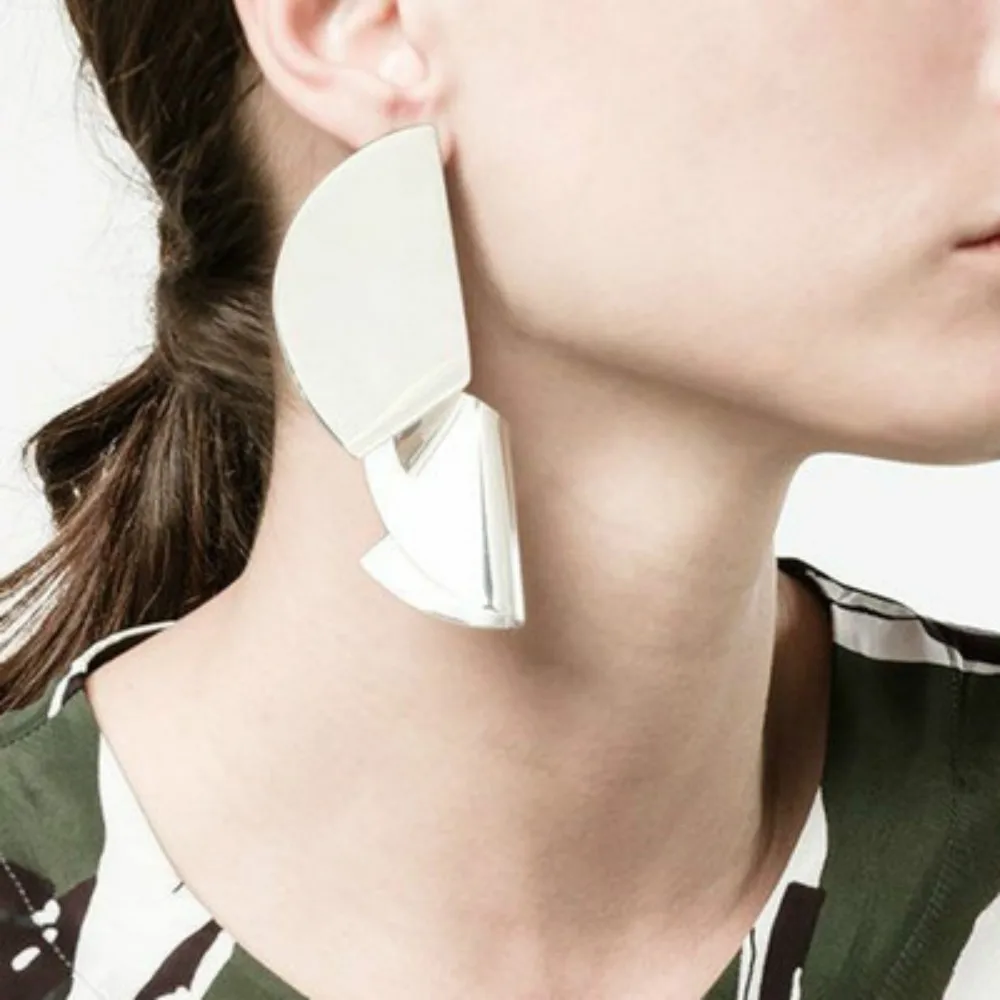 

hot New fashion jewelry Alloy Gold&Silver Plated Statement Earrings Punk Style Party earring for women girl nice gifts
