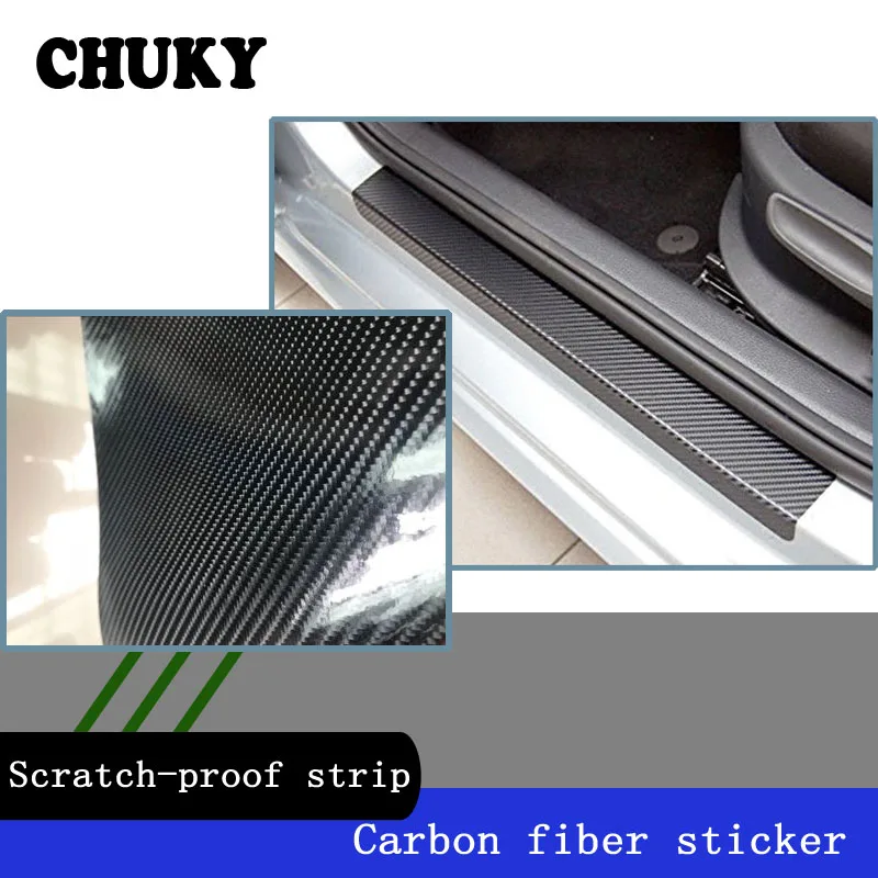 

CHUKY Auto Car Carbon Fiber Scratch-proof Strip Sticker Protection Pad For Volkswagen BMW E46 E39 Mini Cooper Audi Accessories