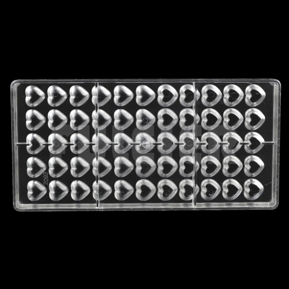 Сделай Сам два стиля мини сердце поликарбонат форма для шоколада конфет ручная