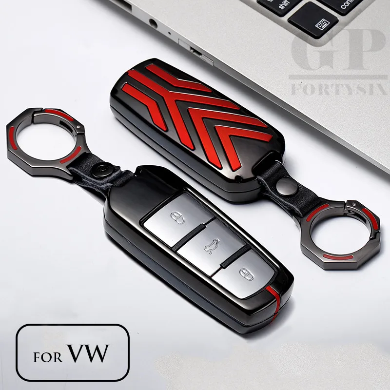 

Car Styling Zinc Alloy Key Case Cover For Volkswagen VW CC Passat B6 B7 Maogotan R36 B7L Key Cover Car Accessories key holder