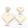 Mixed size DIY Perforated wooden heart patch Crafts Scrapbooking Supplies Wedding DecorationHand-made Graffiti Buttons - 5