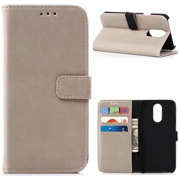 

30pcs/lot For LG Style L-03K Funda Case Book Style Card Slots Retro Leather Case with Stand For LG Style L-03K