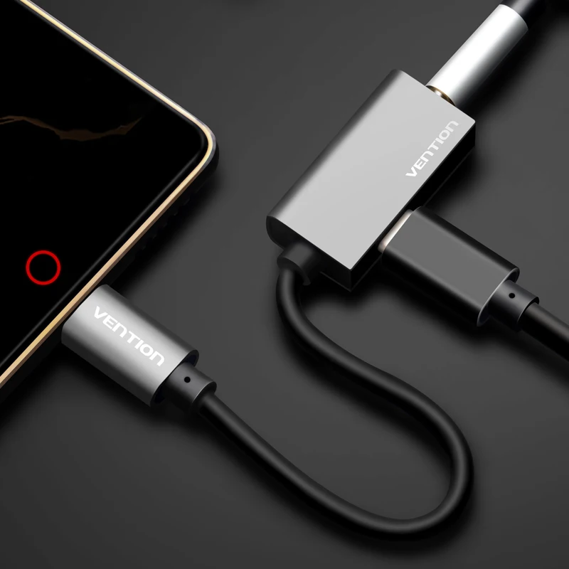 Адаптер для наушников Vention USB Type C на 3 5 мм адаптер зарядного устройства внешний