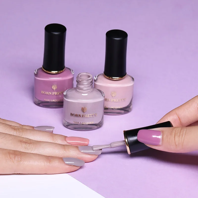 BORN PRETTY голографическая Однотонная одежда лак для ногтей 6 мл Peel Off на водной