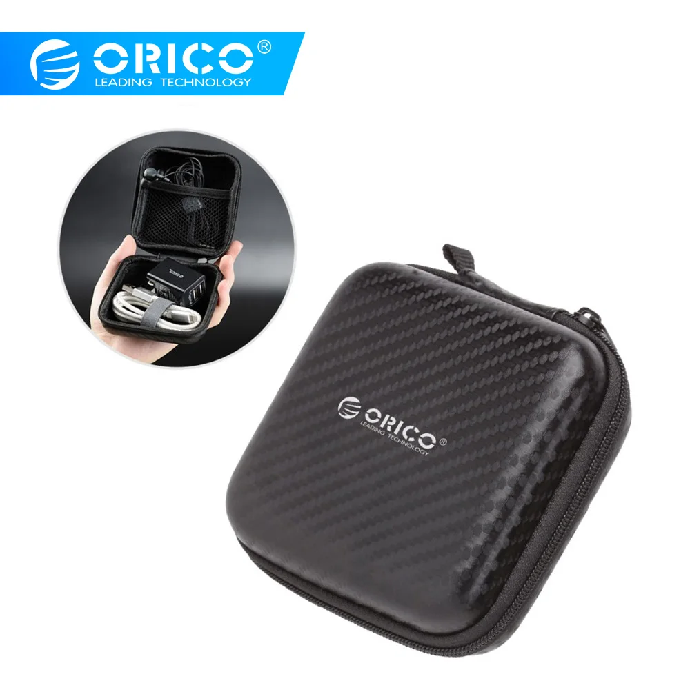 

ORICO Earphone Accessories Headphone Case Hard Box Bag for Ear Pads USB Cable Charger Earphone Case Portable Storage Case Bag