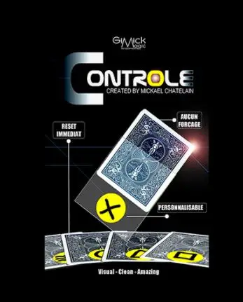 

CONTROLE (Gimmick+online instruct) by Mickael Chatelain,Card Magic Tricks,Close up,illusion,fun,street,magia toys,joke