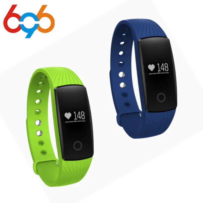 696 Smart Bracelet Bluetooth Heart Rate Monitor OLED Fitness Tracker Band Watch Sport Wristband PK ID107 Fitbits Mi Ba | Электроника