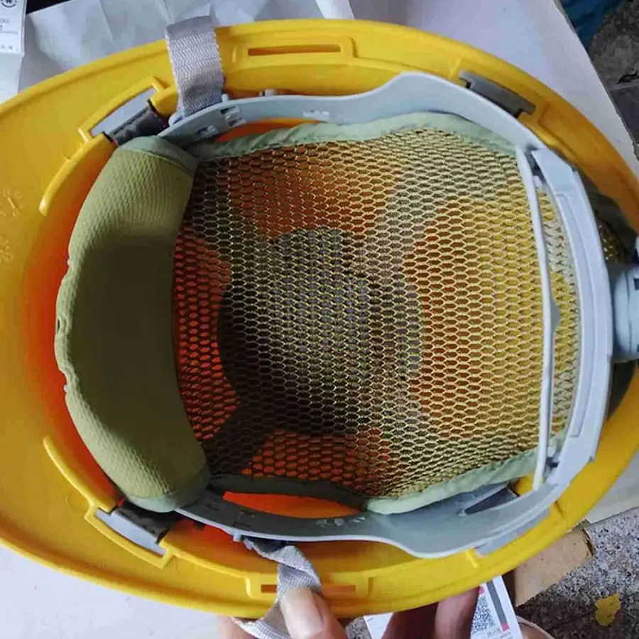 

2pcs Safety Working Hard Hat Mesh Liner Moisture Absorption Perspiration Helmet Lining