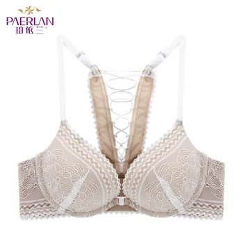 

PAERLAN Sexy Women Seamless Push Up Bra For Women 3/4 Padded ABC Cup Bra Brass Collect Adjustable BH Underwear Lingerie Push Up