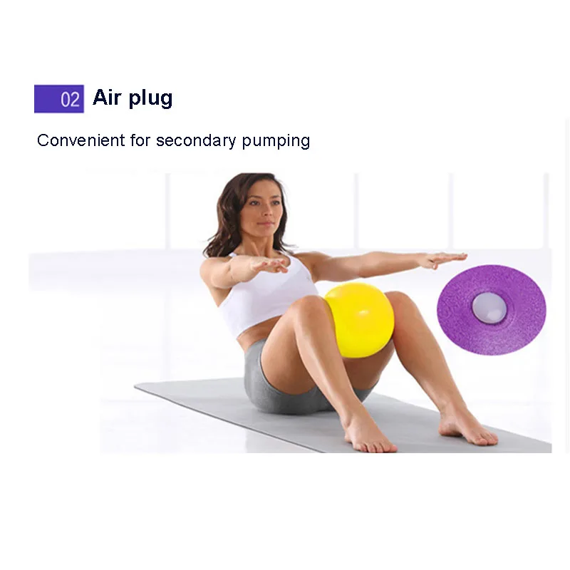 2019 الجملة PVC جيب صغير 25 cm بيلاتيس اليوغا الرصيد الكرة الرئيسية الجمنازيوم اللياقة البدنية الجسم بناء pelota بيلاتيس equilibrio fitball