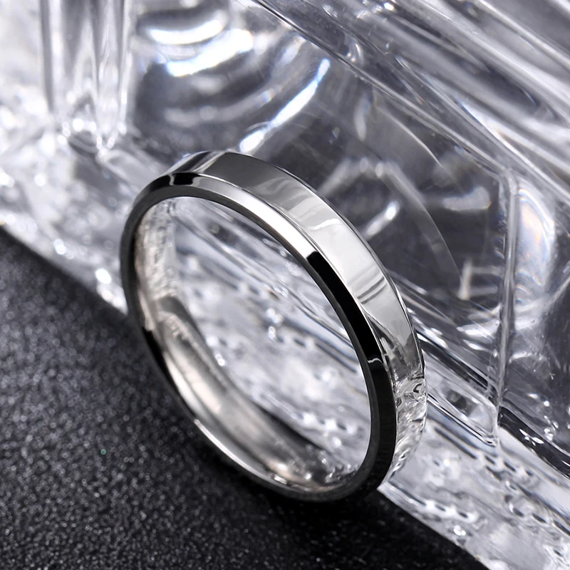 4mm 6mm 8mm Titanium Ring For Men and Women Personalized Ring Customize Engraved finger ring