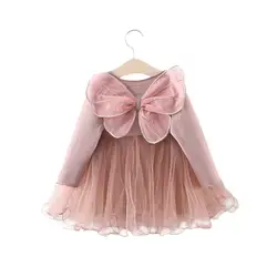 Платье для маленьких девочек, платье принцессы для новорожденных девочек 1 года, платье для маленьких девочек на день рождения, одежда с