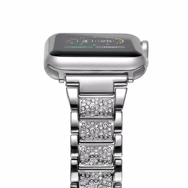 Роскошный ремешок для часов Apple Watch Series 1 2 3 браслет ручной работы с кристаллами и
