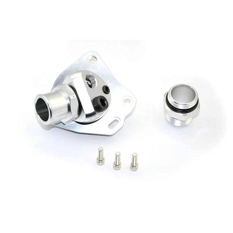 Swivel Neck Thermostat Housing For K Series K20 K24 Radiator Hose K Swap Silver Color