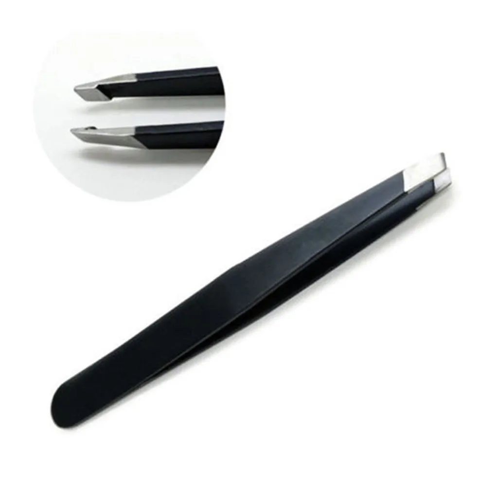 2 шт. couleur noire sourcil pince chevex beauté Incline excluteur acier inoxydable sourcils Clips outil макияж tout 8W2