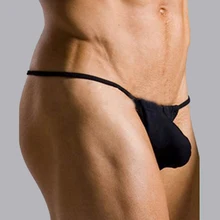 Мужские петух стринги с кармашком открытый промежность бикини стринги Tanga нижнее белье из хлопка Sunbath Мужское нижнее белье для геев сексуальное нижнее белье