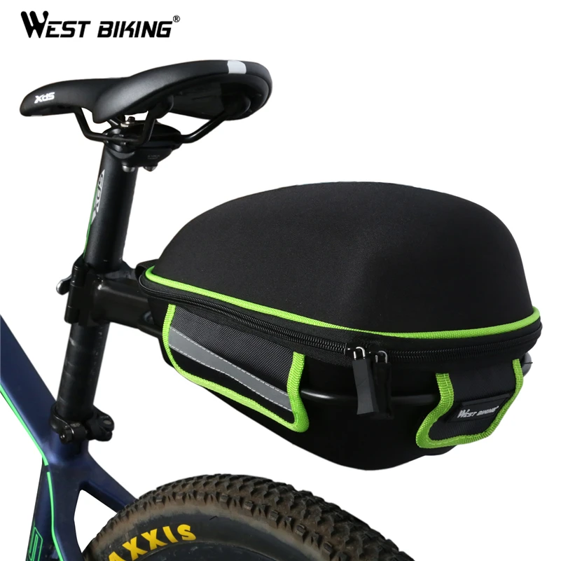 Top WEST BIKING Cycling Saddle Bag Reflective Waterproof Mountain Bike Cycling Tail Extending Rain Cover Bicycle  Bike Rear Bag 3