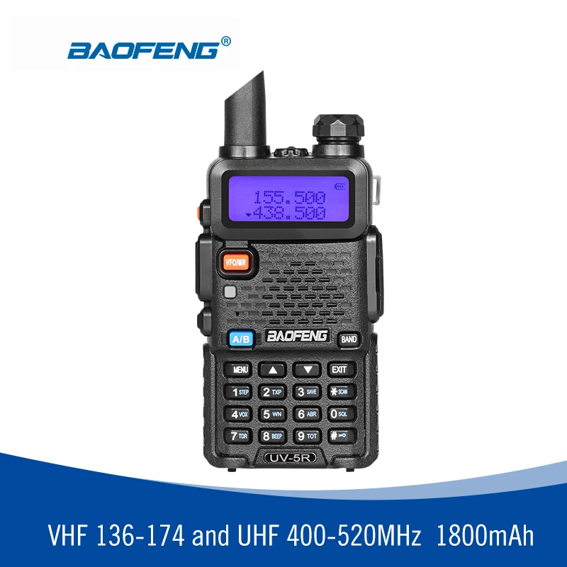 Baofeng UV5R UV-5R 5 Вт иди и болтай walkie talkie “иди и двойной полосы 136-174 МГц/400-520 mhz vhf Любительская рация ham радио Ручной портативный двухстороннее радио