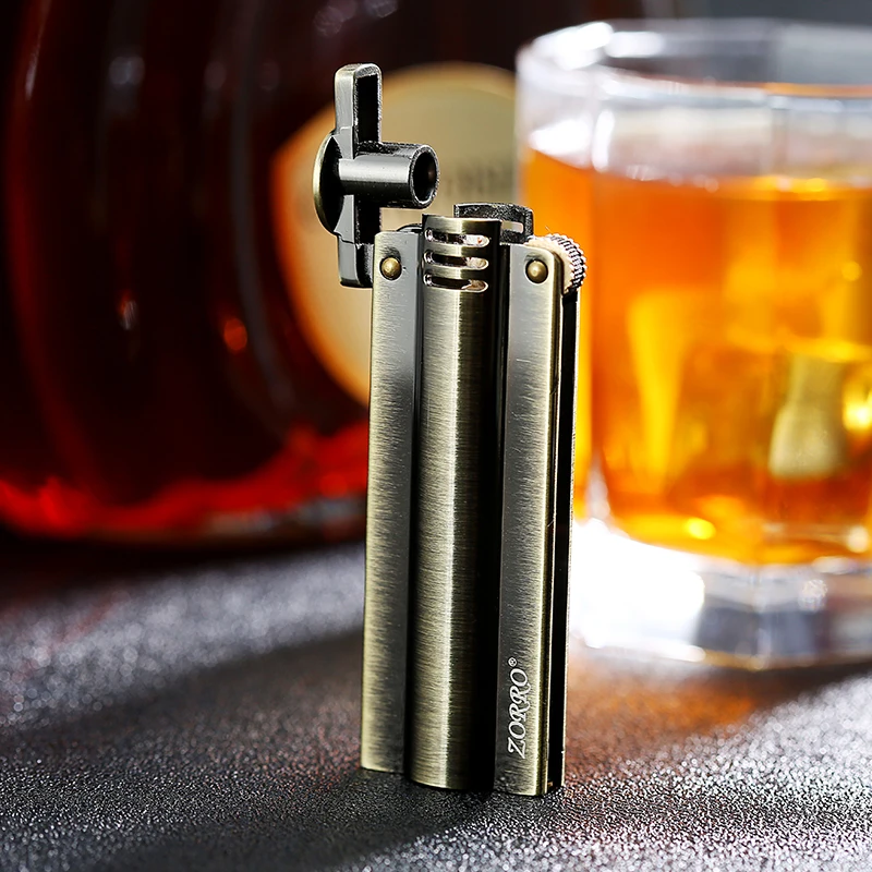 

ZORRO Wheel lighter gasoline kerosene Refillable lighter Windproof vintage style