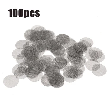 

100pcs/ Set 19mm Stainless Steel Smoking Pipe Metal Filters Hookah Water Pipe Tobacco Pipes Gauze Shisha E-cigarettes Mesh