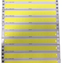 Горячие 10 шт./лот DC12V 5 Вт 500lm 12*98 мм полосы cob светодиодные панели 100lm/w для DIY освещение лампы светодиодный модуль