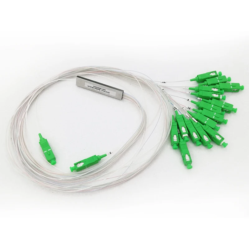 

10PCS Free Shipping With SC APC Connector Blockless 1:16 Fiber Optical Splitter