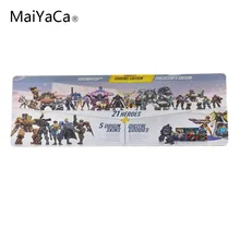 Printing Gaming Mousepad Anti-Slip PC Laptop Gamer Speed Mice Mat Rubber Rectangle Mouse Pad Overwatch