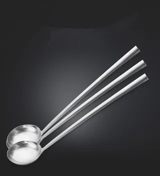 

1PC 43cm Long Handle Soup Ladle Spoon Stainless Steel Spatula Sauces Spoon Tableware Kitchen Cooking Utensils Tool KX 230