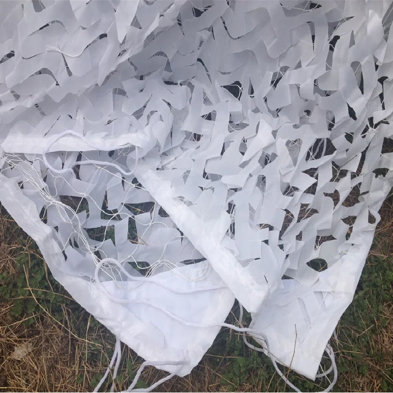 5X8FT Military Camouflage Net Snow White Camo Netting Hunting Camping Car Drop Net Camo Cover Decoration Photograph Background 5X8FT Military Camouflage Net Snow White Camo Netting Hunting Camping Car Drop Net Camo Cover Decoration Photograph Background