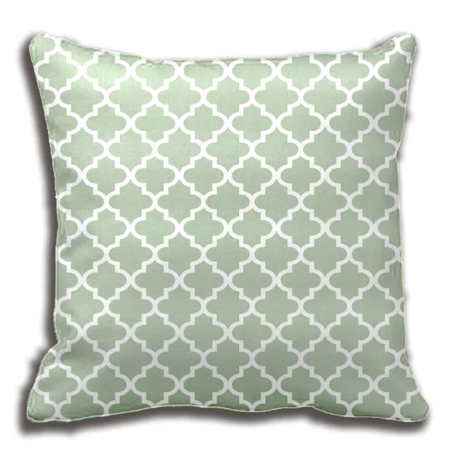 Moroccan Quatrefoil Pattern Pillow Sage Green Home Decorative Moroccan Quatrefoil Pattern Pillow Sage Green Home Decorative Cushion Cover Case Customize Gift By Lvsure
