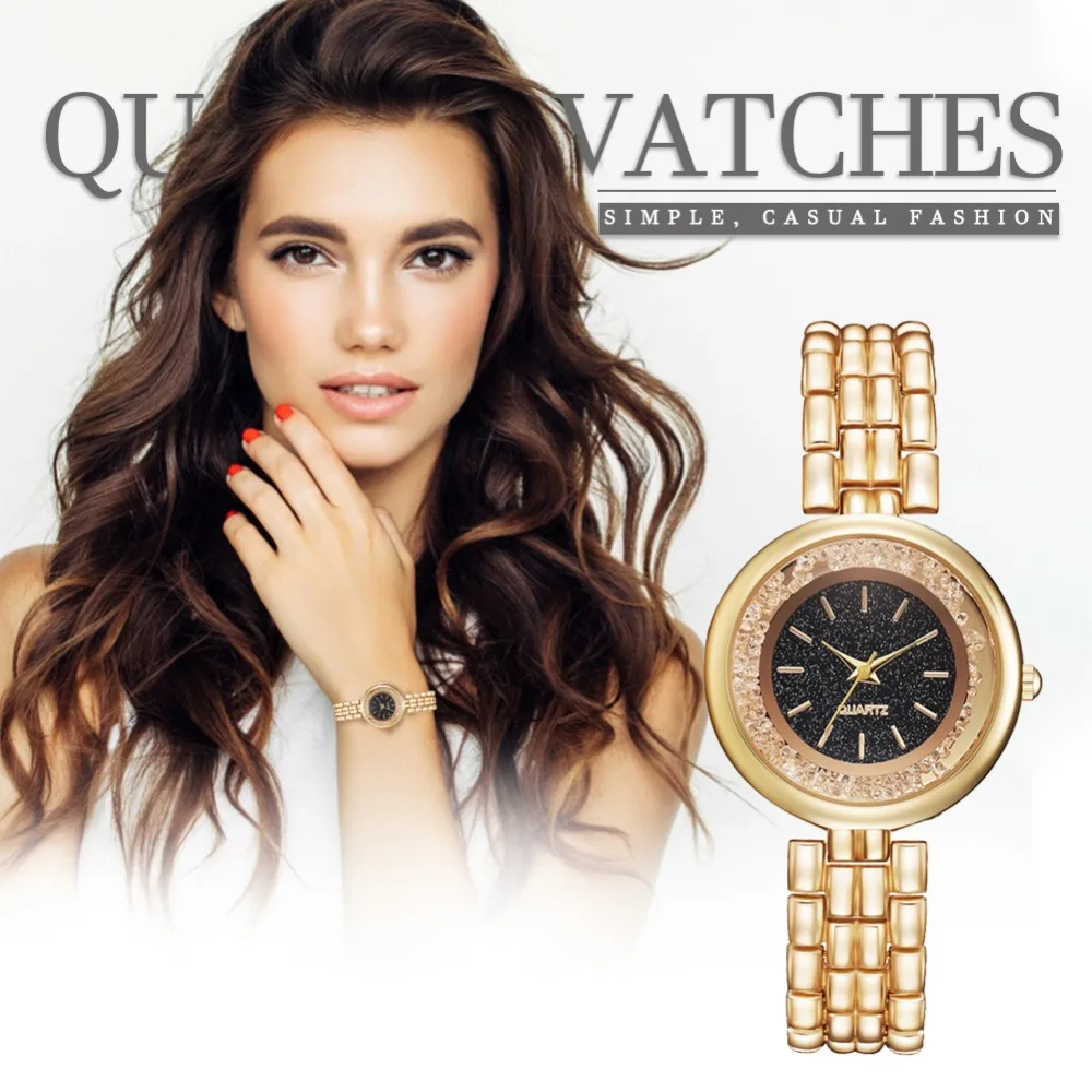 

2019 Fashion Women Watches Luxury Crystal Rhinestone Women Stainless Steel Silve Quartz WristWatches Relogio Feminino