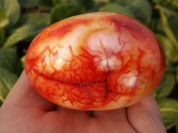 

Natural Red Carnelian Geode Crystal Quartz Agate Polished Specimen 125g