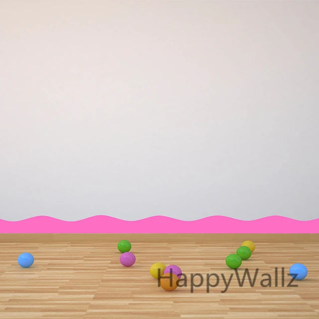 Wall Border Stickers DIY Lines Stripes Wall Decals Chevron Border Wall