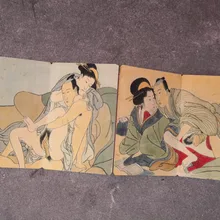 Древние покраски Коллекция складной эротические Рисунок живопись в британском стиле