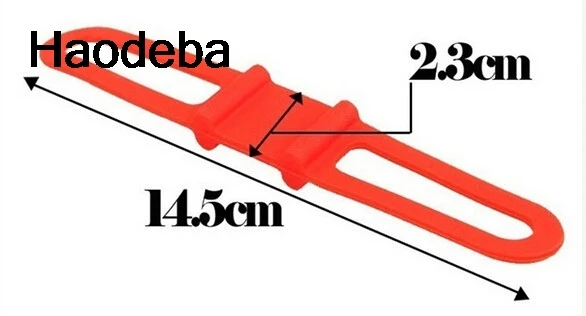 

1PC Silicone Strap Bike Front Light Holder Bicycle Handlebar Fixing Tie Bycicle Torch Flashlight Bandages Speaker Mount 6 Colors