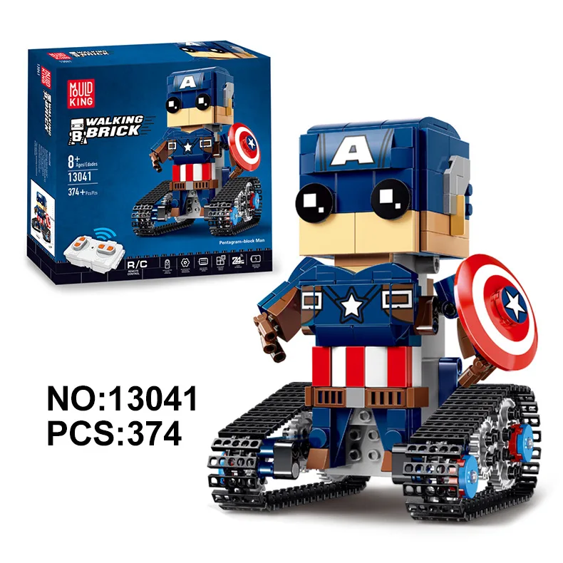 RC BLOCK brickheadz avengers Infinity War Marvel spuer hero brick heads headz building blocks kids toys set gift - Цвет: 13041