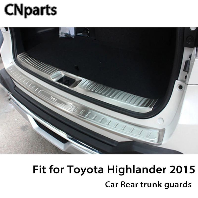 

CNparts For Toyota Highlander 2015-2017 Auto Car Rear Trunk Door Bumper Anti Scratch Strips Accessories