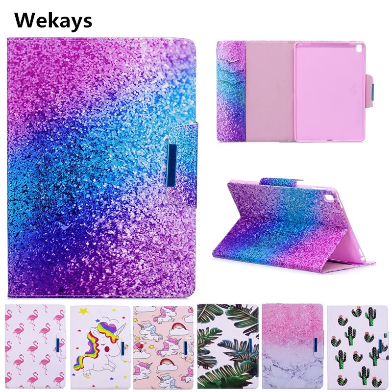 

Wekays Case for Apple IPad Pro 9.7'' Cute Cartoon Flamingo Unicorn PU Flip Leather Cover Case For iPad pro 9.7 inch model Capa