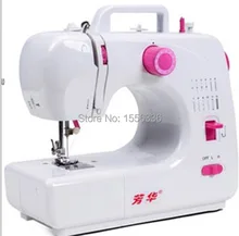 household electric mini sewing machine with interlocking edge multifunction