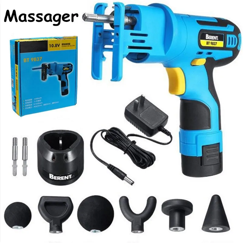

6pcs Interchangeable Massages Heads ,Electrical Back Neck Shoulder Body Massager Muscle Massager Guns Home Massagem