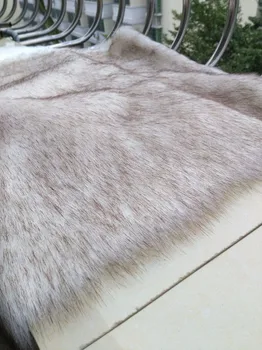 

Fox fur Faux fur fabrics,white coloer dye tip felt cloth,3-4cm pile plush fabric,170cm*50cm/PCS