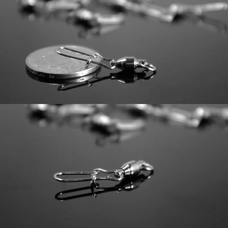 

Fishing Lure Accessories DIY Spoon Lures Connector 8 Loop Cross Rings 360 Degree High Speed Rotation Rings Strong Force