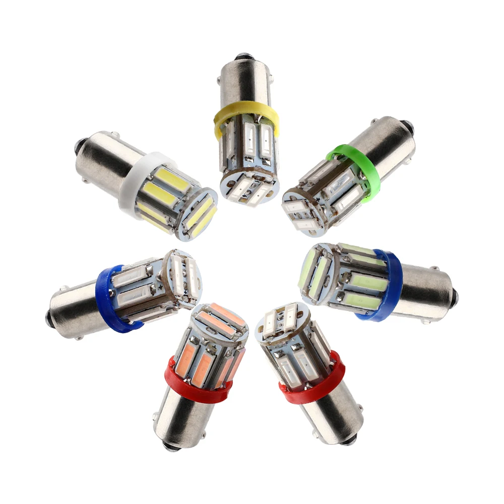 YM E Bright BA9S Led 12 В DC T4W T11 7014 10 SMD лампа заднего хода Автомобильные светодиодные лампы