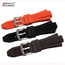 29*13 мм(Луг) черный коричневый темно-синий коричневый резиновый ремешок для часов для мужчин MK водонепроницаемый спортивный ремешок браслет