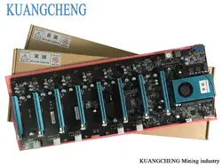 KUANGCHENG горная материнская плата 8 графика ETH шахтеров (с ЦП) BTC плюс BTC ETH большая плата 8 GPU Antminer горная плата