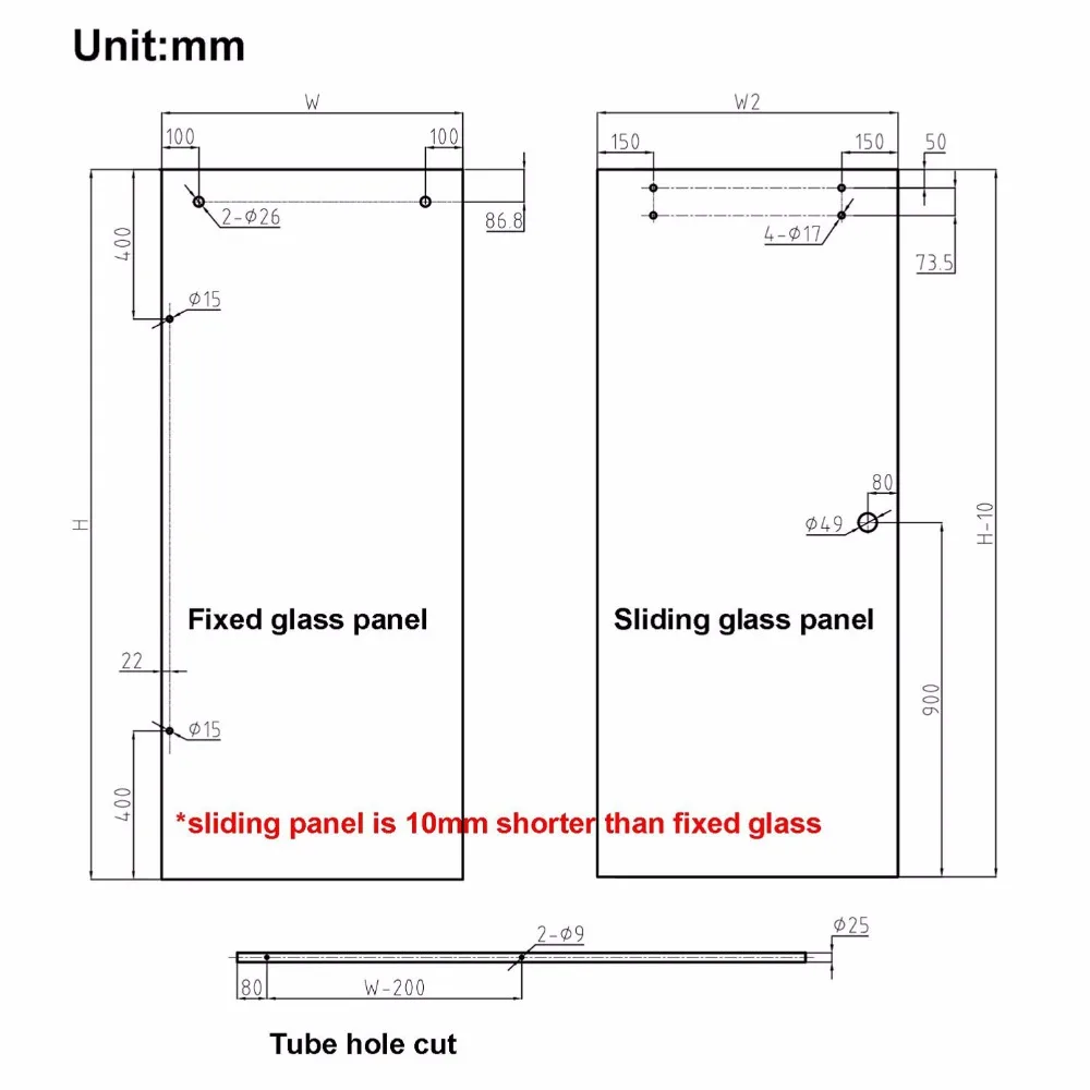 5 футов/6 6 футов черная раздвижная дверь из нержавеющей стали для душа двойной