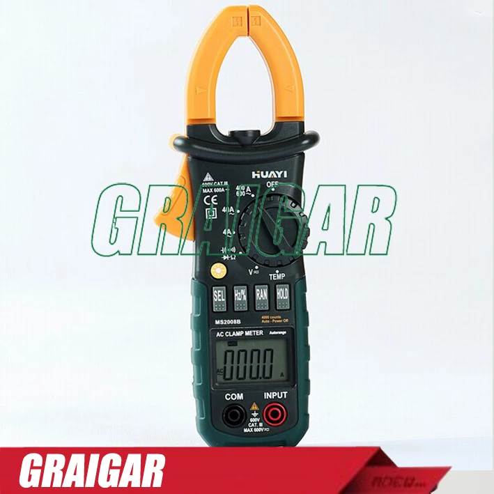 

Digital Panel Calibrate Clamp Meter MS2000B Voltmeter Ammeter Clamp Multimeter