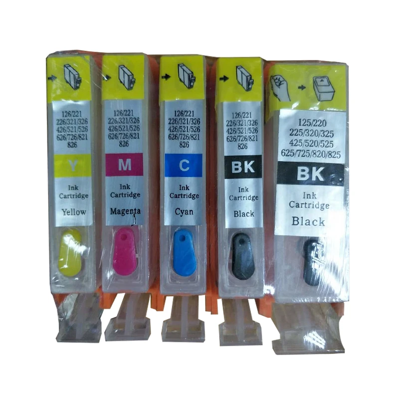 

5X PGI-425 CLI-426 Refillable ink cartridge For Canon Pixma MG5140 MG5240 MG5340 MG6140 MG6240 MG8140 MG8240 MX714 MX884 MX894